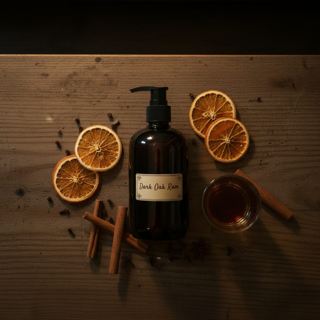 Dark Oak Rum – Flat Lay