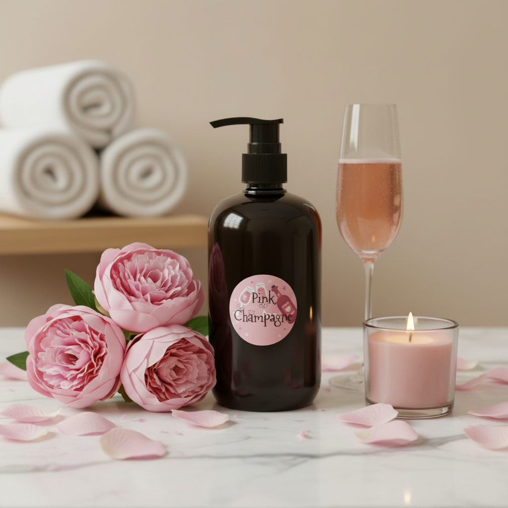 Pink Champagne Sanitizer – Marble with Champagne